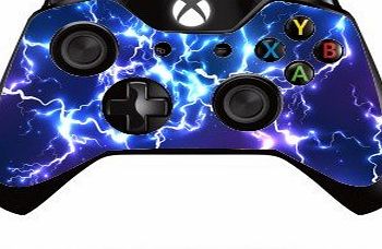 the grafix studio Blue Electric Xbox One Remote Controller/Gamepad Skin / Cover / Vinyl x1br22