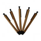 The Green Stationery Company Case of 5 Wood Gel Pen - Black Ink