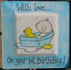 The Keepsake Co 1st Birthday Hand Painted Personalised Plate -