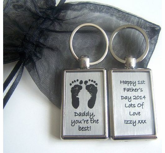 The Keepsake Shop Baby Hand and Foot Print Keyring