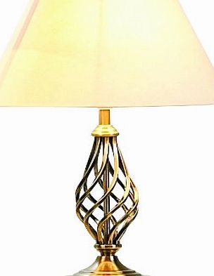 Barley Twist Table Lamp Finish: Antique Brass