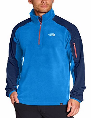 Mens Glacier Delta 1/4 Zip Sweatshirt - Snorkel Blue, Large