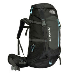 The North Face Womens Terra 45 Rucksack - Black Asphalt Grey