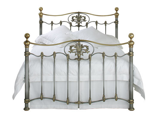 The original bedstead co ltd Kingsize Camolin Bedstead - Silver