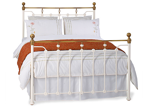 The original bedstead co ltd Kingsize Glenholm Bedstead - Glossy Ivory