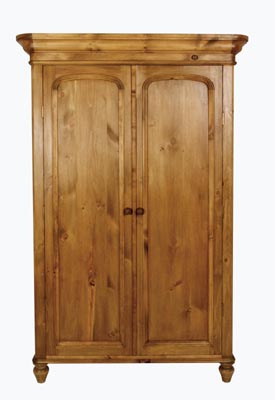 The Pine Factory VICTORIAN FULL HANGING PINE WARDROBE