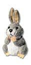 The Puppet Company Grey Rabbit Finger Puppet