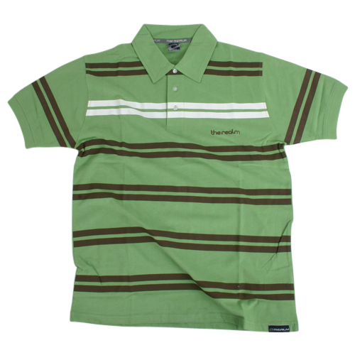 Mens The Realm Rincon Polo Shirt Vine