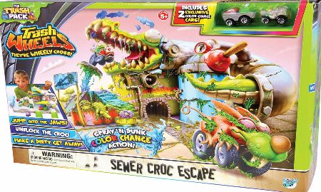 The Trash Pack Wheels Sewer Croc Escape