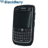 the88 BLACKBERRY 8900 CURVE SILICONE SKIN CASE COVER - BLACK