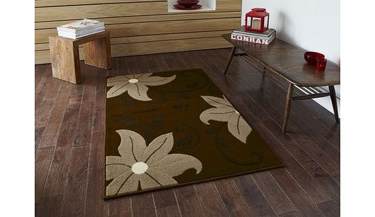 Think Rugs 150 x 210 cm Modena 6255 Rug, Brown/ Beige