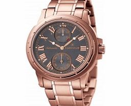 Thomas Earnshaw Mens Ashton Rose Gold Plated Watch