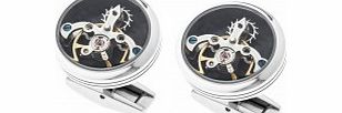 Thomas Earnshaw Mens Tourbillon Steel Cufflinks