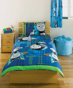 Thomas the Tank Engine Aboard Rotary Single Bed Duvet Set