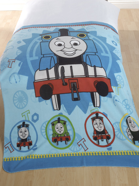 Thomas the Tank Engine Big T Fleece Blanket Printed