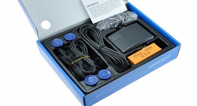 THT Trade Top Quality --- BLUE 4 Parking Reversing Sensors LED Buzzer Alarm Car Parking Sensor Parking Assistance BLUE --- 12 Month Warranty gt;gt;gt; THT Trade lt;lt;lt; 2112