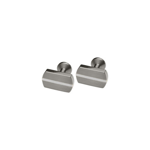 Ti2 Titanium Cufflinks in Titanium with Silver Inlay by Ti2