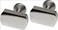 Ti2 Titanium Polished Rectangular Titanium Cufflinks by Ti2