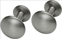 Ti2 Titanium Round Bevelled Edge Titanium Cufflinks by Ti2