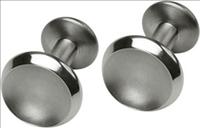 Ti2 Titanium Round Concave Titanium Cufflinks by Ti2