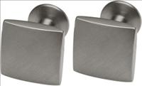 Ti2 Titanium Square Matt Titanium Cufflinks by Ti2