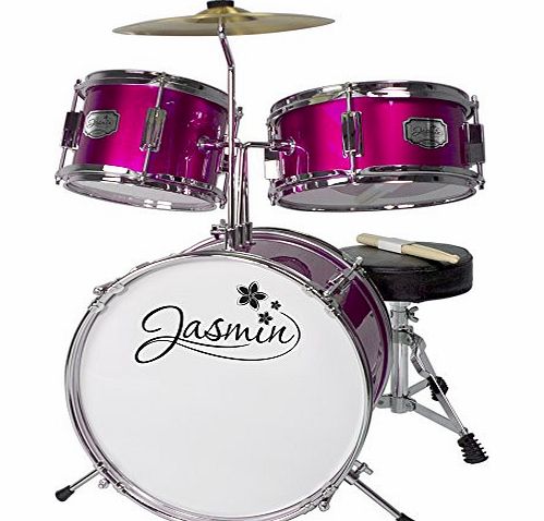 Tiger Music Tiger 3 Piece Junior Drum Kit - Jasmine Pink