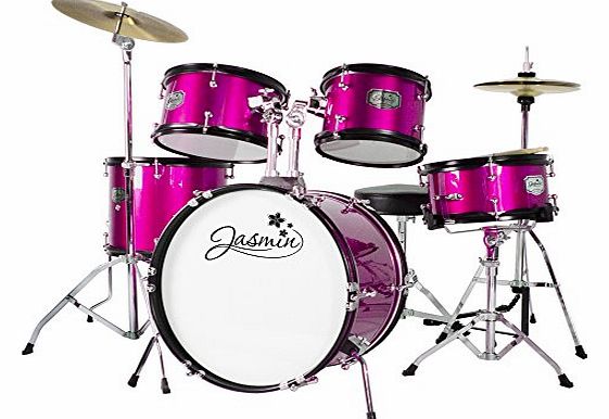 Tiger Music Tiger 5 Piece Junior Drum Kit - Jasmine Pink