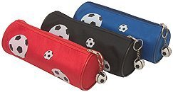 Tiger pencil case - football design - cylinder shape x 1 single