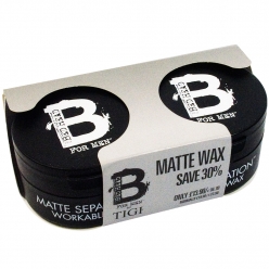 TIGI B FOR MEN MATTE SEPARATION WAX TWIN PACK