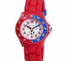 Tikkers Boys Red Time Teacher Football Watch