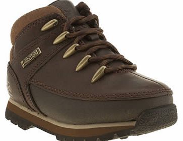 Timberland kids timberland dark brown euro sprint boys