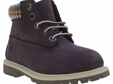 kids timberland purple 6 inch premium girls