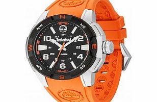 Timberland Mens Altamont Orange Silicone Watch