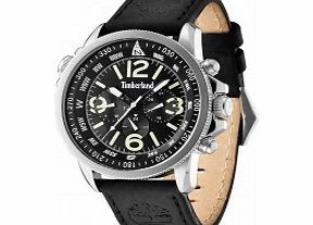 Timberland Mens Black Silver Campton Watch