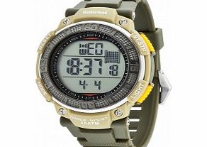 Timberland Mens Cadion Green Silicone Strap Watch