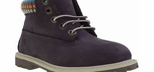 Timberland purple 6 inch premium girls toddler