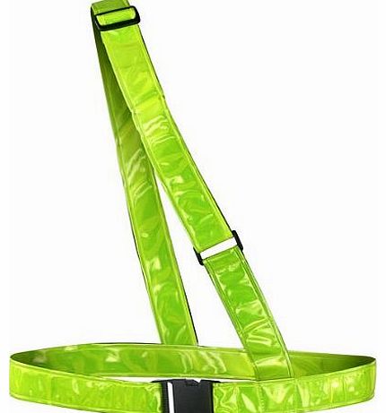 Reflective High Visbility Sam Brown Cycling Sash Belt