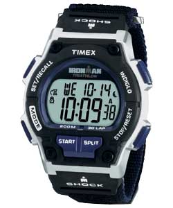 timex Gents Ironman 30 Lap Velcro Strap