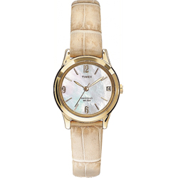 Timex Ladies Camel Leather Strap Dress Watch