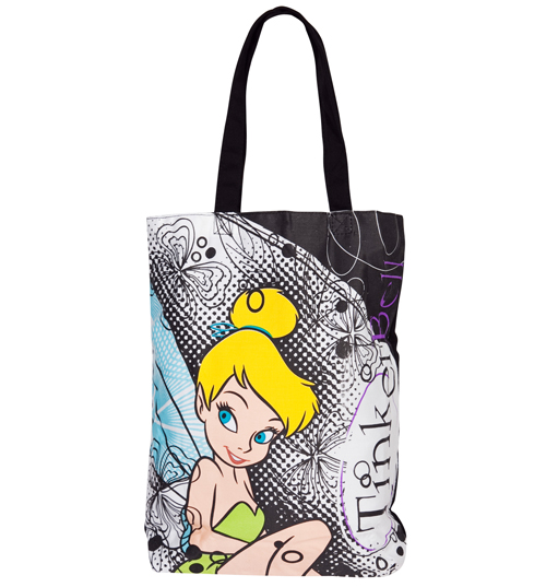 Graphic Print Canvas Tote Bag