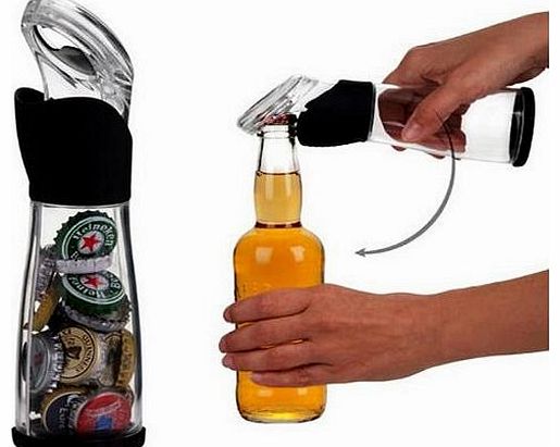  Novelty Bottle Opener Bottle Cap Catcher Beer Cap Catcher (Hold up to 30 Caps)