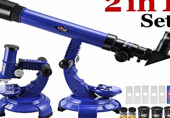 tinxs Telescope amp; Microscope Set Childrens Kids Edu Educational Science Toy