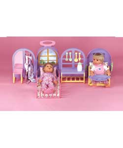 Tiny Tears Trolley Playset