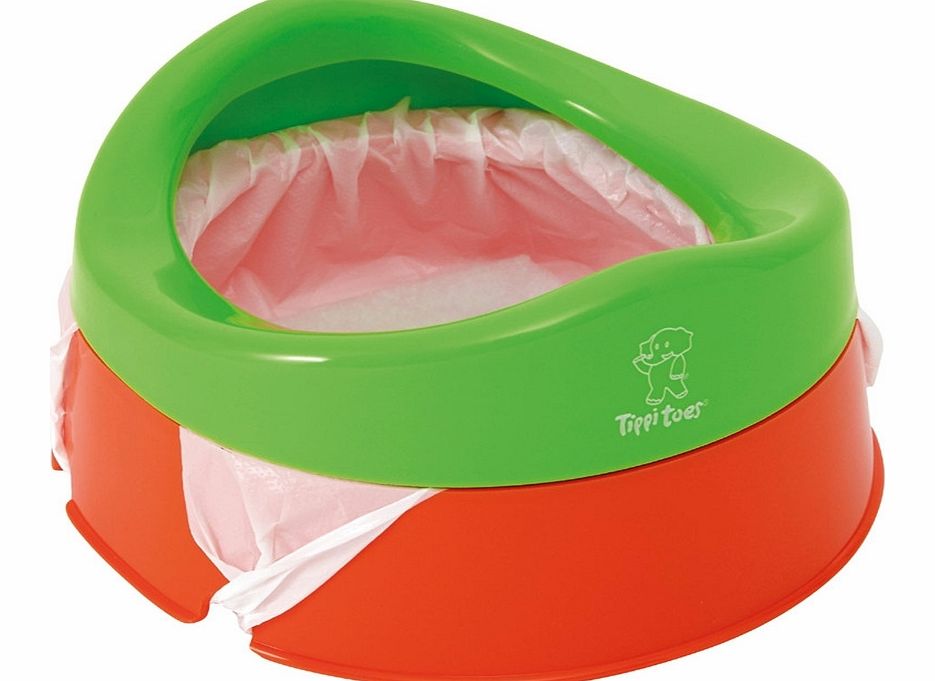 Tippitoes Travel Potty Green/Orange