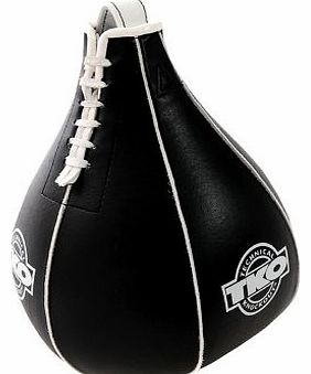 Leather Speedbag Set Of 10 Black Triple Reinforced Seams Boxing Coordination Fitness Gym Exercise Workout Stamina Impact MMA Kickboxing 7 inches Length Reaction Time Increasing Cardiovascular Enduranc