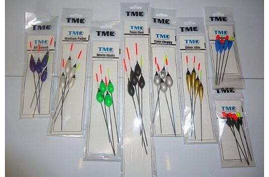 TMC 32 x New Carbon stem pole floats. Dibbers, Paste,Carp, silver Fish, Pellet