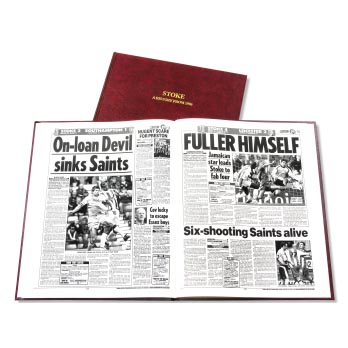 Stoke City Football Newspaper Book Retro