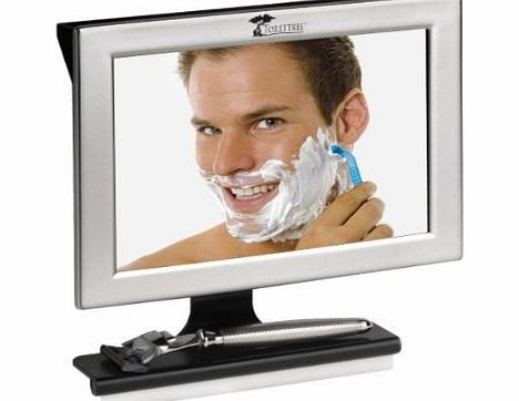 Fogless Shower Mirror with Squeegee by ToiletTree Products. Guaranteed Not to Fog, Designed Not to Fall.