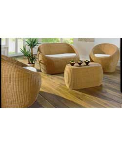 4 Piece Rattan Suite