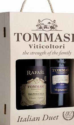 Tommasi Duet of Italian Reds - Tommasi Valpolicella 2012 - Rafael amp; Ripasso in Own Wooden Case